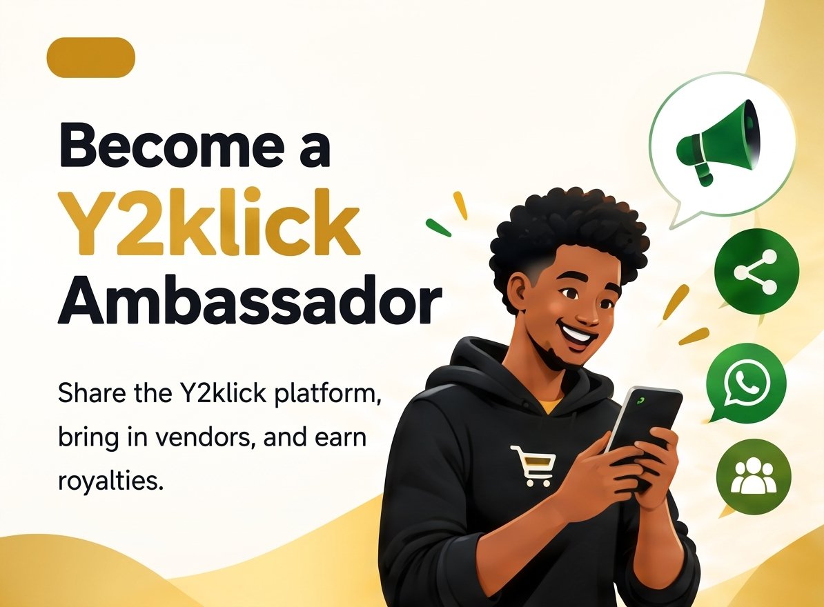 Y2klick ambassador program poster