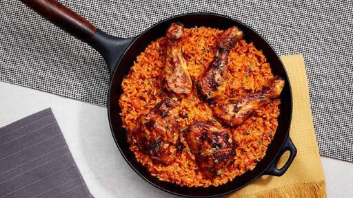 jollof rice and chicken image