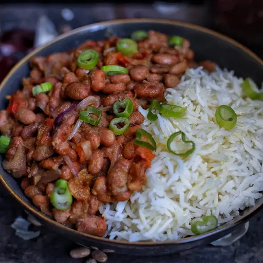 beans stew with rice