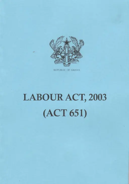 Ghana labour act, 2003