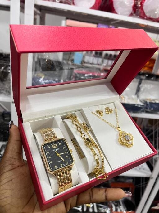 Fashion 3pcs/set watch and bracelet women set party birthday gifts jewelry wrist watch clock