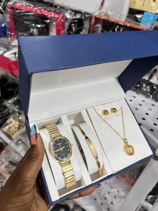 Fashion 3pcs/set watch and bracelet women set party birthday gifts jewelry wrist watch clock