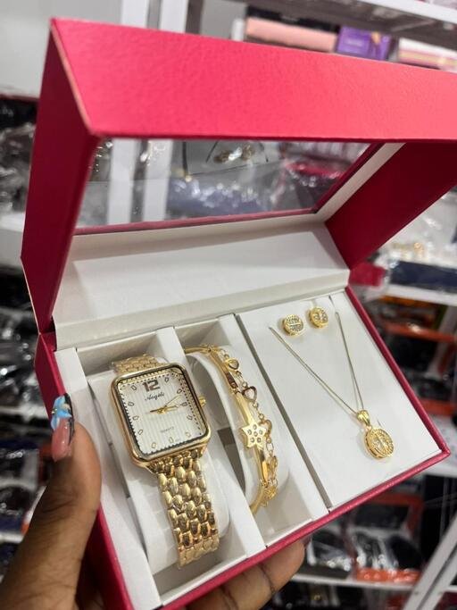 Fashion 3pcs/set watch and bracelet women set party birthday gifts jewelry wrist watch clock