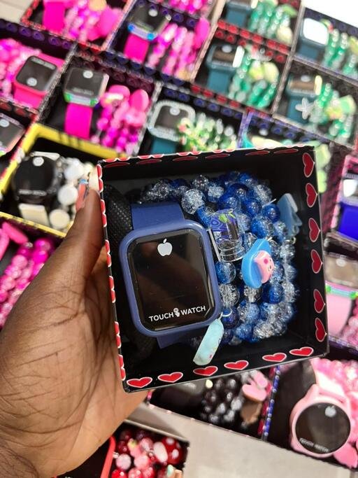 Touch watch and bracelet combo