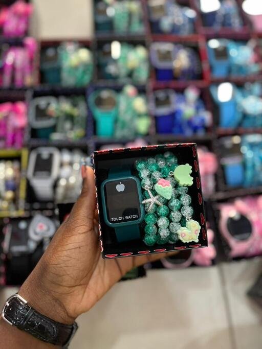 Touch watch and bracelet combo