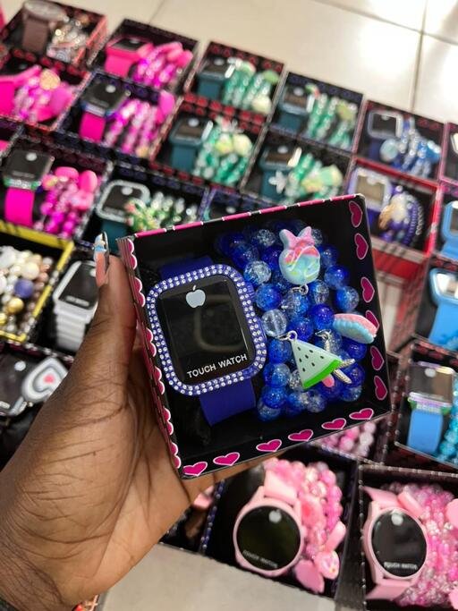 Touch watch and bracelet combo