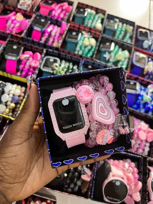 Touch watch and bracelet combo