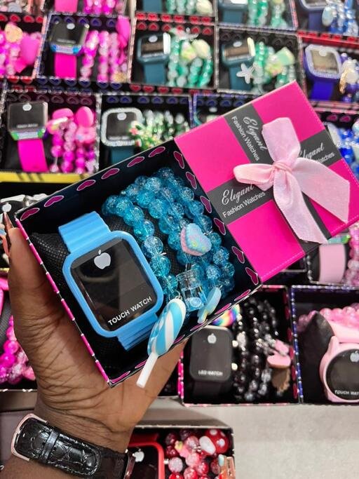 Touch watch and bracelet combo