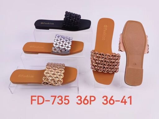 Beautiful woven sandals : elegant women leather-look flats