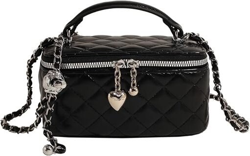 Box square handbag purse for women chain designer cross body shoulder bag mini top-handle pouch image