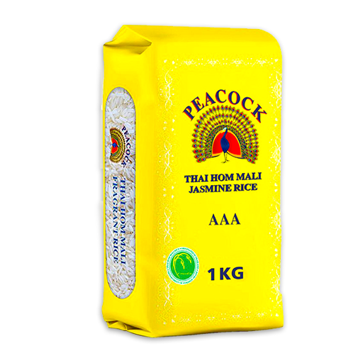 Uk peacock rice , jasmine white rice 1kg