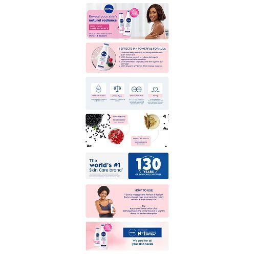Nivea perfect and radiant body lotion - 400ml image