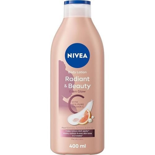 Nivea radiant & beauty even glow body lotion - 400ml (pack of 2) image