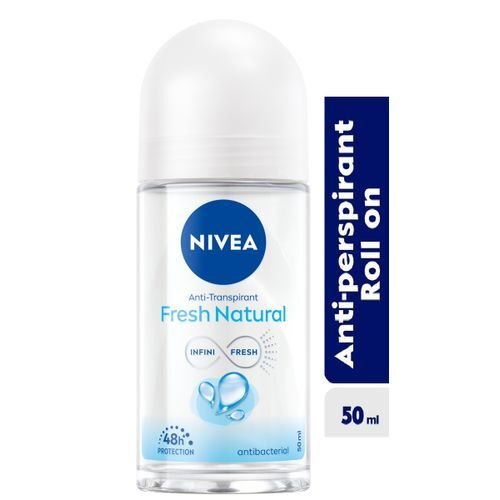 Nivea fresh natural roll on - 50ml - white