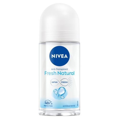 Nivea fresh natural roll on - 50ml - white image