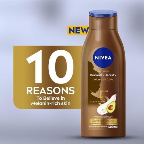 Nivea radiant & beauty advanced care body lotion - 400ml image
