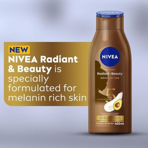 Nivea radiant & beauty advanced care body lotion - 400ml image