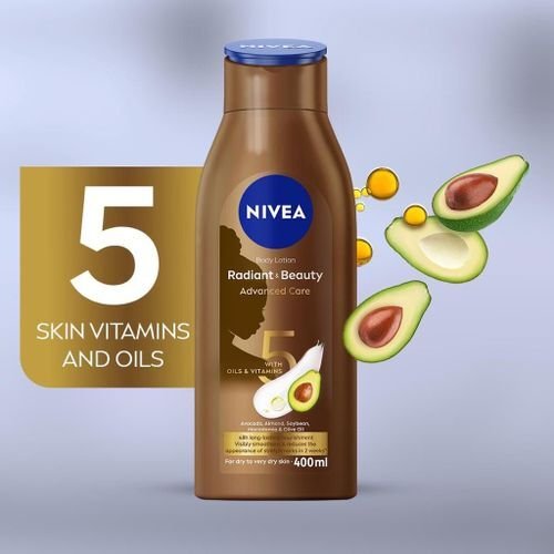 Nivea radiant & beauty advanced care body lotion - 400ml image
