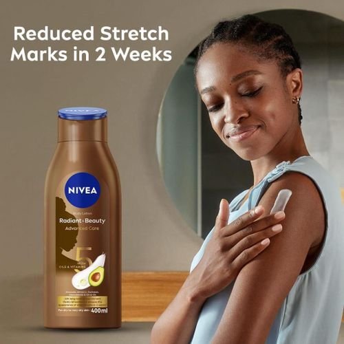 Nivea radiant & beauty advanced care body lotion - 400ml image