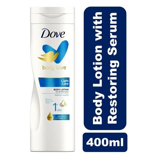 Dove body lotion light care with restoring serum - 400 ml