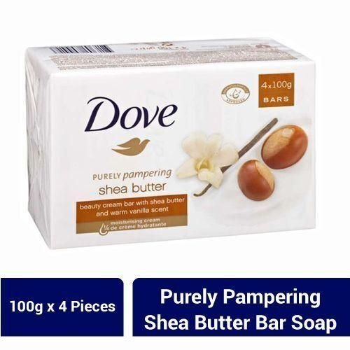 Dove purely pampering shea butter bar soap - 4 x 100g