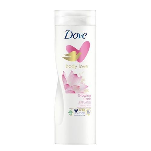 Dove body lotion glowing care with lotus and rice milk - 400ml image