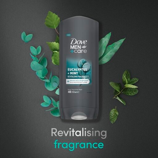 Dove bath mencare - eucalyptus - 400ml image