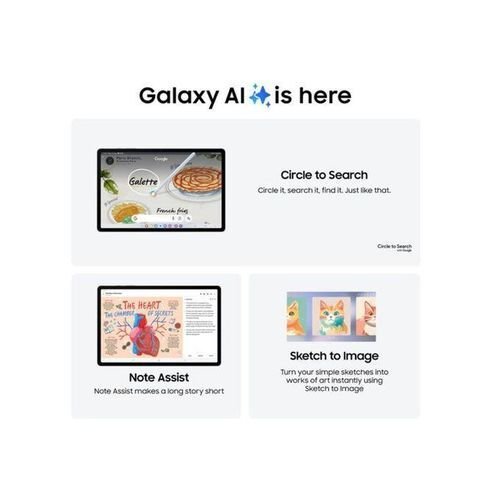 Samsung galaxy tab s10+ 5g - 12.4'' - 256gb rom - 12gb ram - 13mp rear / 12mp front - 10090mah + 24 months warranty - platinum silver image