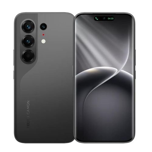 Tecno camon 50 - nano-sim - 6.78" - 256gb rom - 8gb ram - 50mp rear/50mp front - 5200mah - moonlight black - 13 month warranty