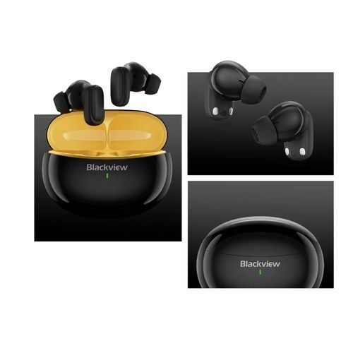 Blackview air buds 30 ipx7 waterproof bluetooth 5.4 in-ear tws earbuds with headphones touch headphones with mic, language translator, play music/call/hybrid anc+enc image