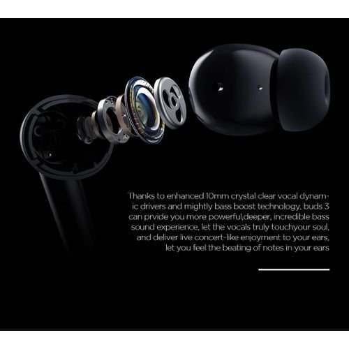 Tecno tws bud 3 – true wireless freedom( black color ) image