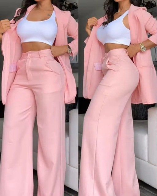 Ladies blazer and trousers image